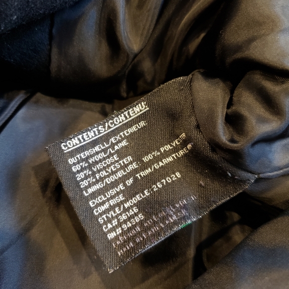 Classic Wool Blend Pea Coat - Picture 10 of 10